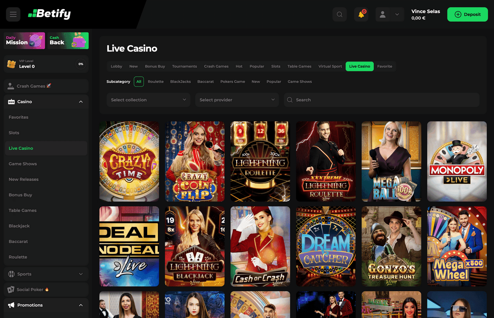 Éditeur de casino en ligne Betify’s